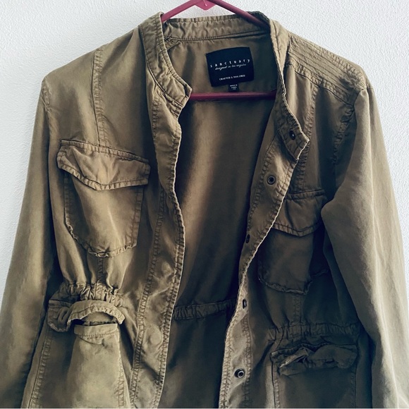 Sanctuary olive green lightweight jacket - Picture 4 of 7